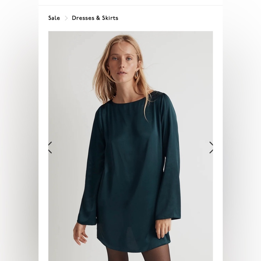 Madewell Shift Mini Dress
Color.Smoky Spruce - Picture 2 of 7